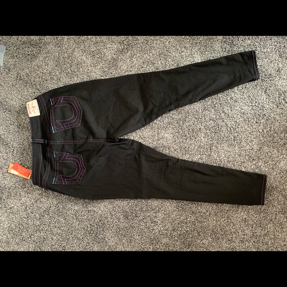 True Religion Purple Stitch Jeans
